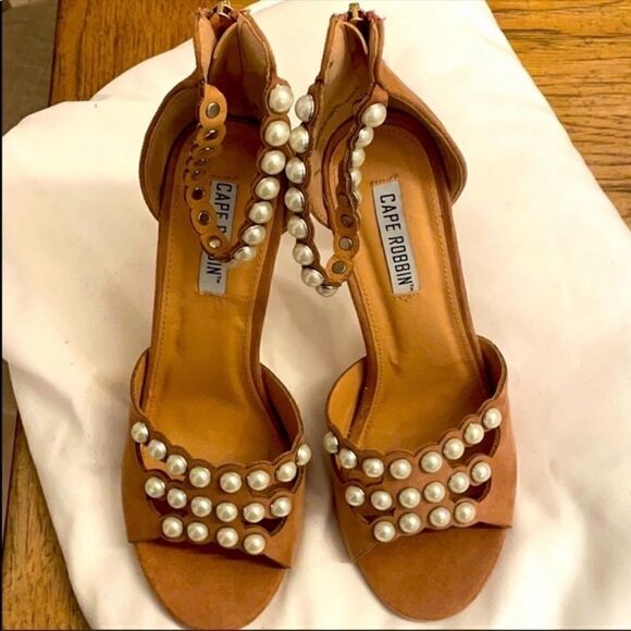 CAPE ROBBIN MAUVE MICROSUEDE STILETTO SANDALS. NEW - Picture 4 of 8